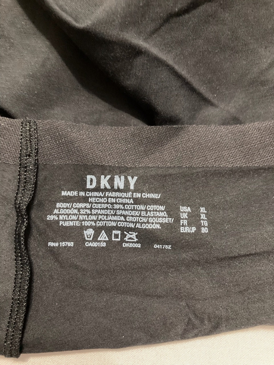 DKNY Classic Cotton Smoothing Brief BLACK XL