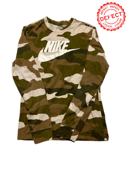 NWD NIKE Pullover Crewneck Camo Sweatshirt GREEN S
