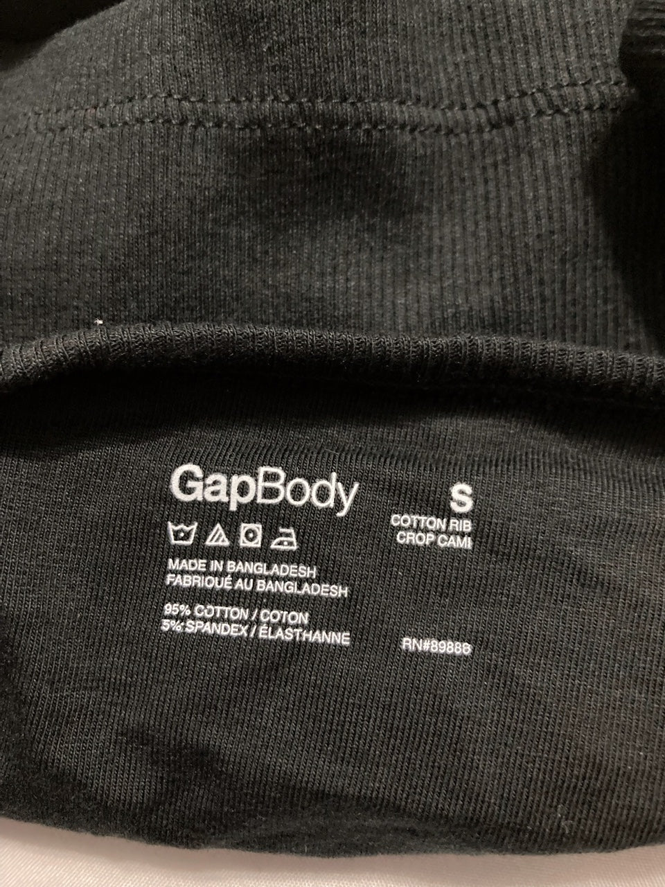 GAP GapBody Bralette Cool Cute BLACK S