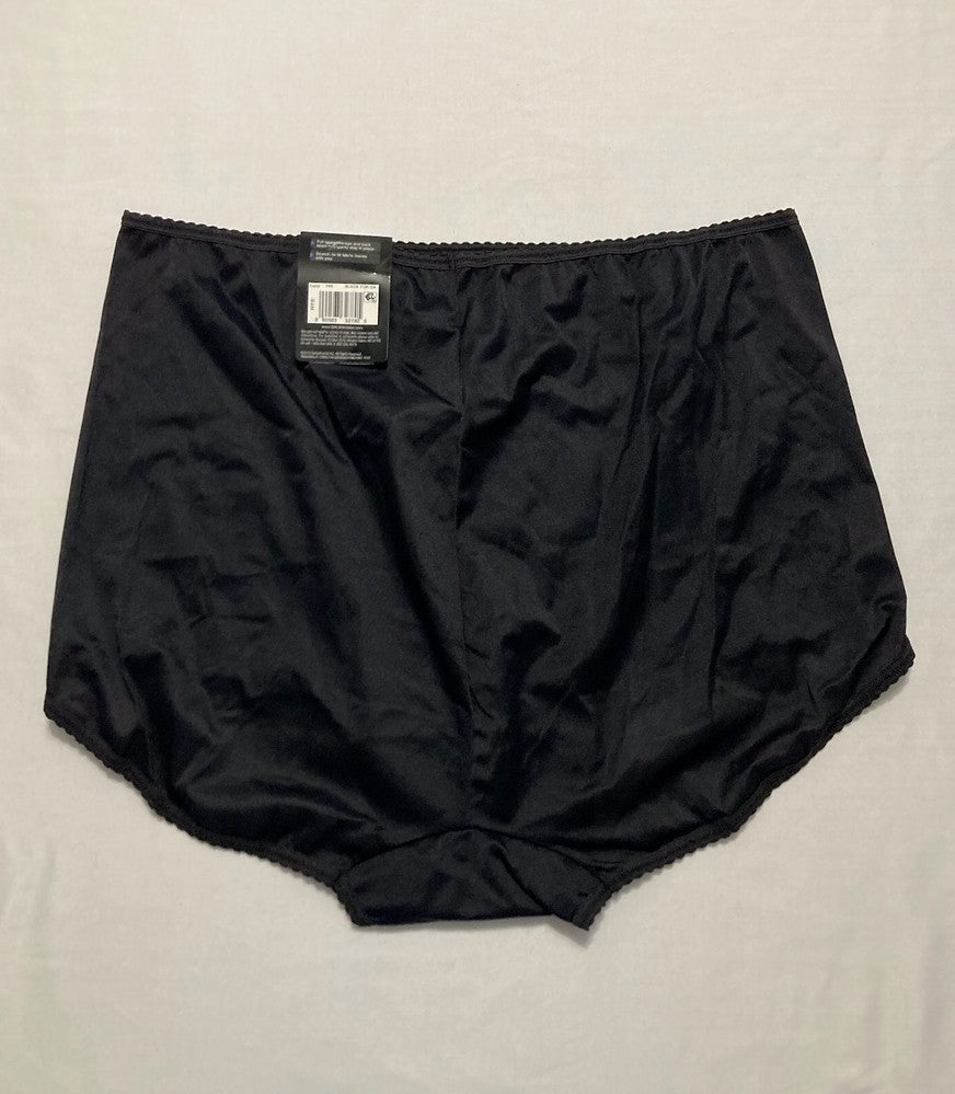 BALI Skimp Skamp Brief Underwear Panties Smoothing Stretch BLACK 4XL