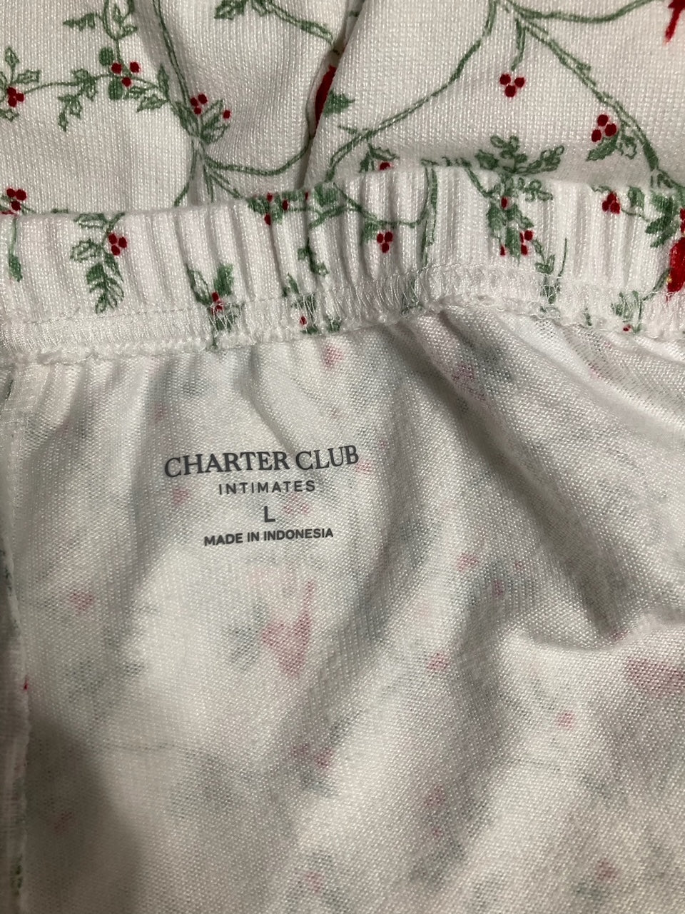 CHARTER CLUB Cotton Pajama Pants DELICATE CARDENAL L