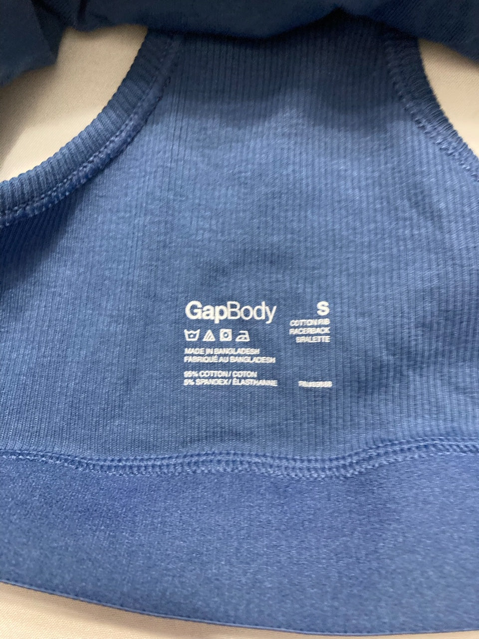 GAP GapBody Bralette Short Comfortable BLUE S