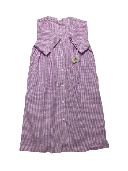 MISS ELAINE Seersucker ShortSleeve Short Robe LILAC M