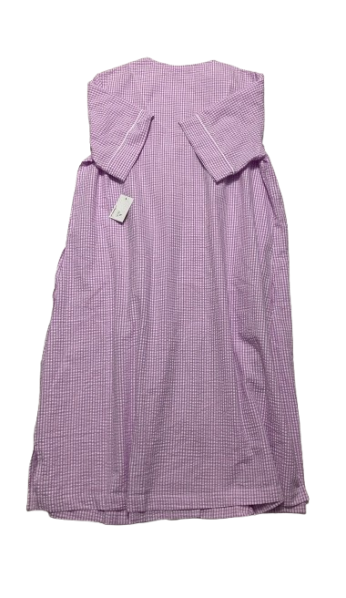 MISS ELAINE Seersucker ShortSleeve Short Robe LILAC M
