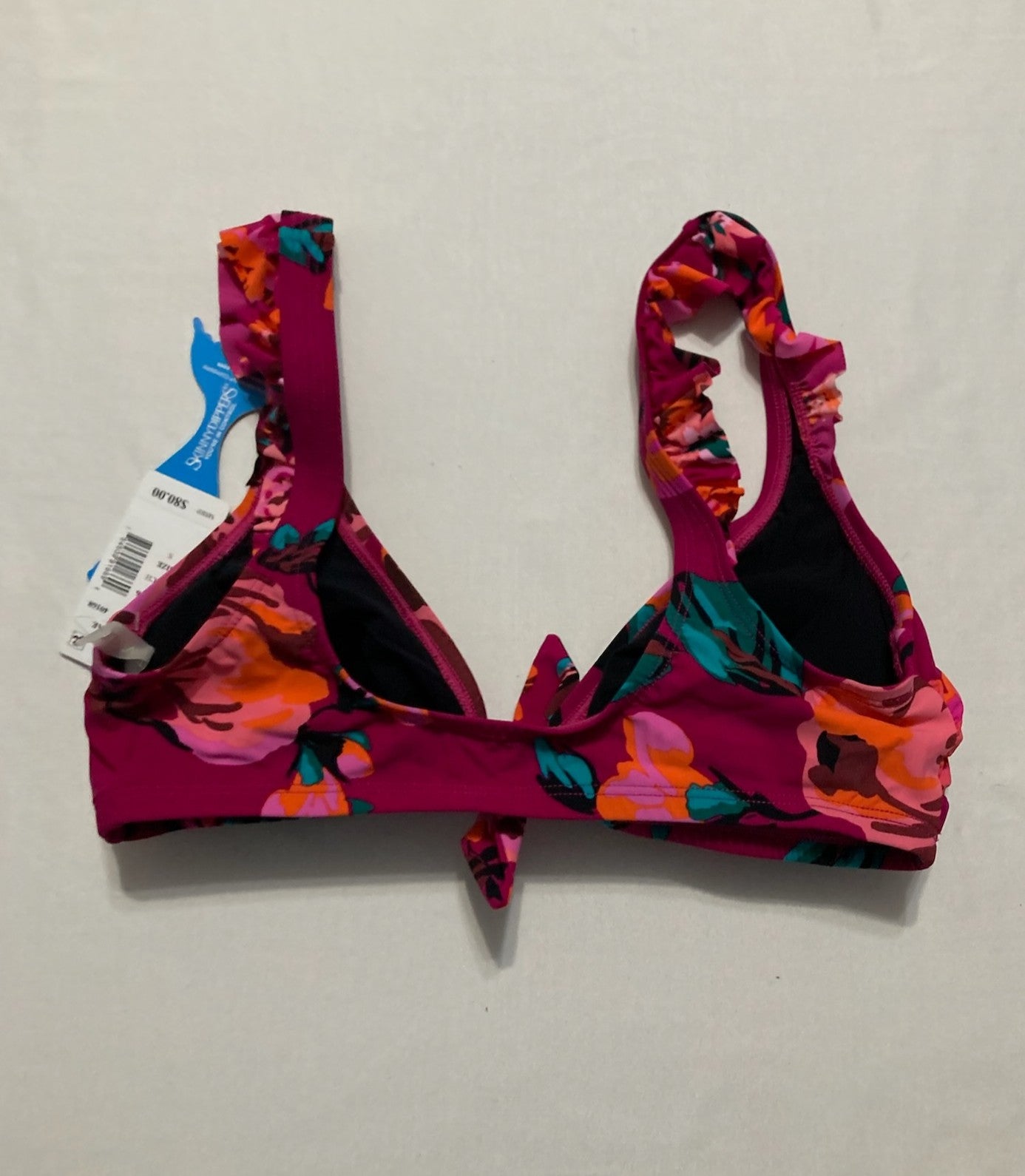 SKINNY DIPPERS Swimwear Daisy Mae Scoop Neck Soft Cup Bikini Top MULTICOLOR S