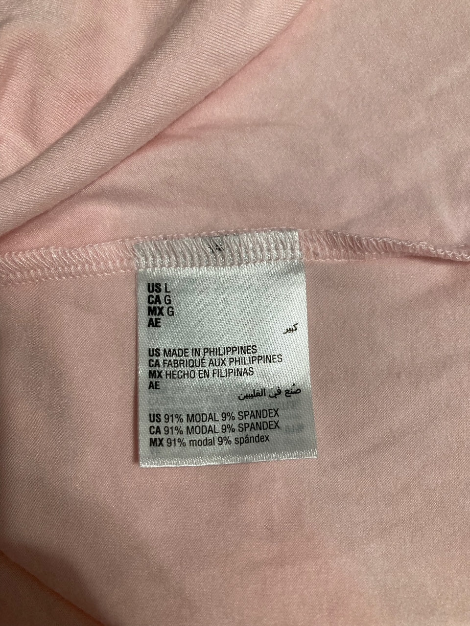 ALFANI Short sleeve pajama top PINK L