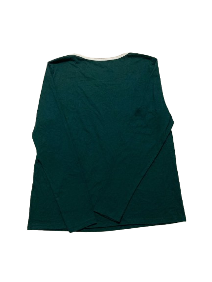 CHARTER CLUB Long-sleeve Pajama Top GREEN S