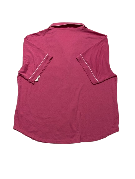 FLORA NIKROOZ Button Down Shorty Pajama top PINK L