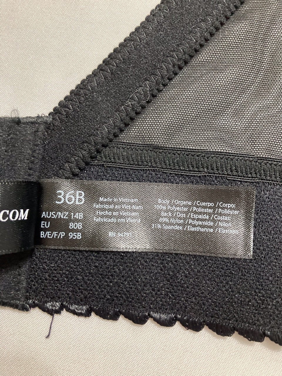 DOMINIQUE Lace Longline Corset Bra Strapless Seamless Full Support BLACK 40D