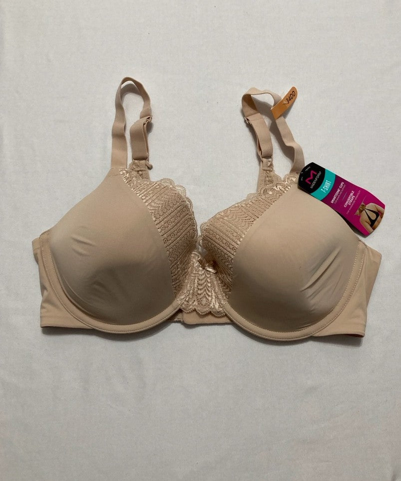 MAIDENFORM T-Shirt Bra Underwire Bra Full Coverage Bras ALMOND 34DD