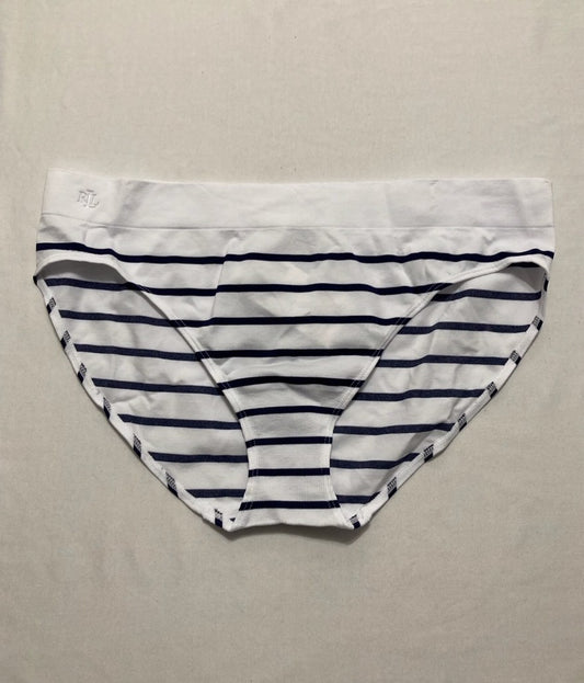 LAUREN RALPH LAUREN Brief Panty Small Beige Seamless Underwear WHITE XL