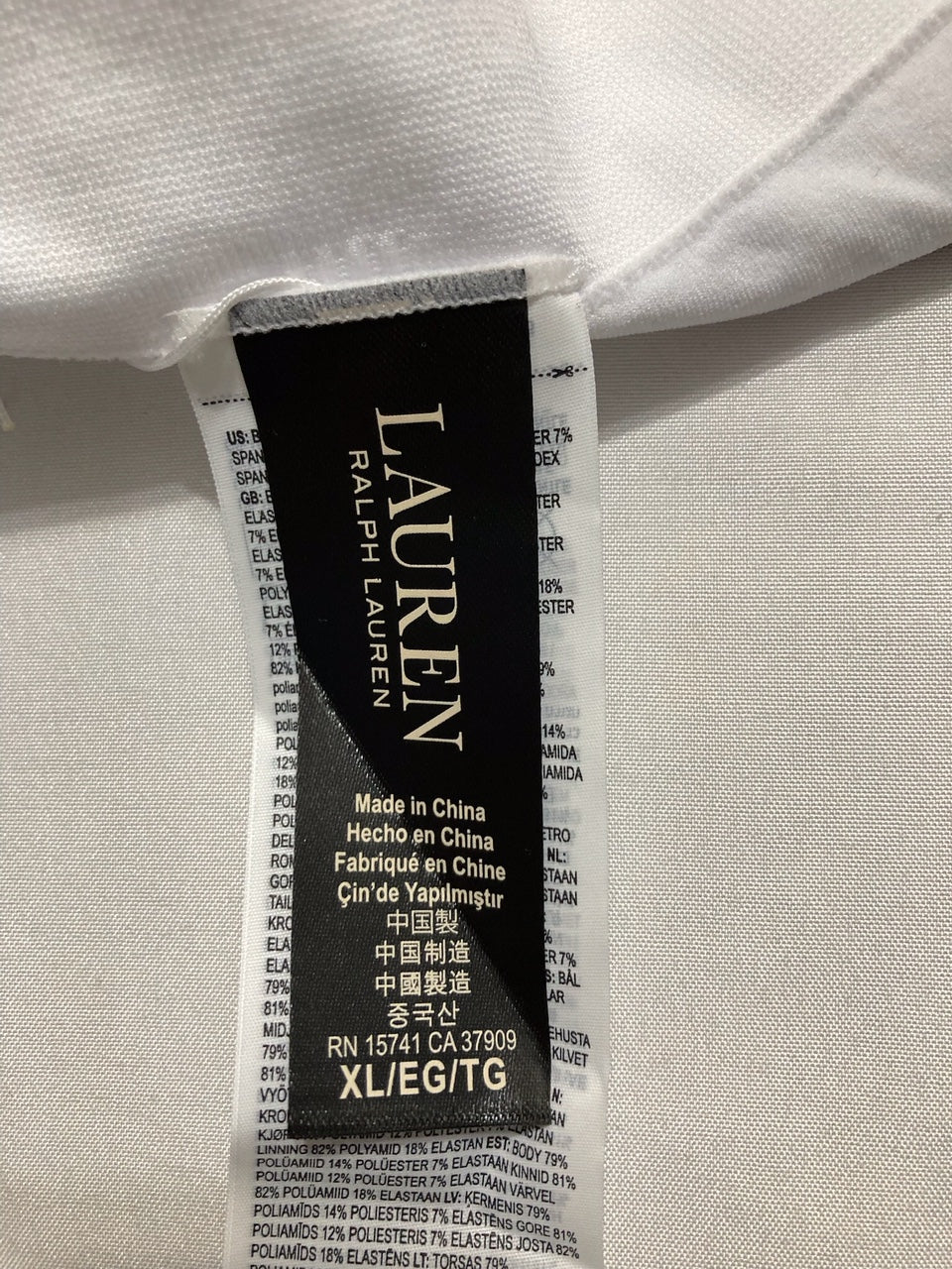 LAUREN RALPH LAUREN Brief Panty Small Beige Seamless Underwear WHITE XL