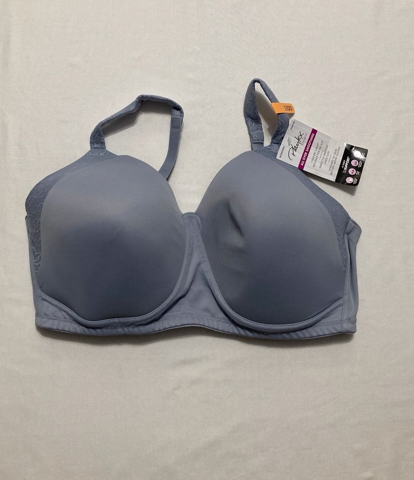 PLAYTEX Wireless Perfectly Smooth Coverage T-Shirt Bra, Full Figures BLUE 36DD