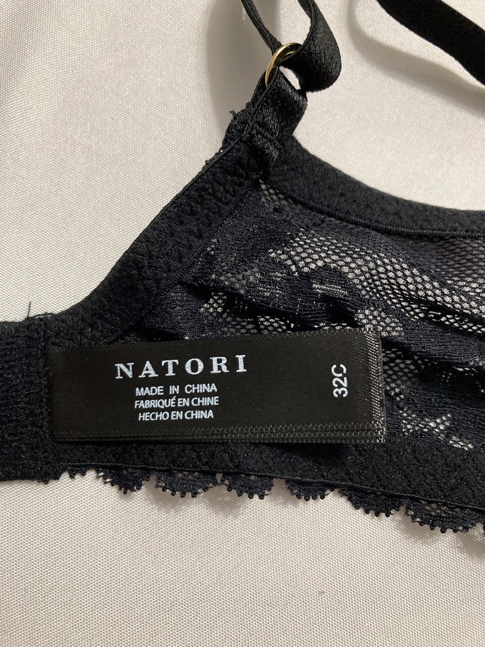 NATORI Cherry Blossom Convertible Contour Bra BLACK 32C