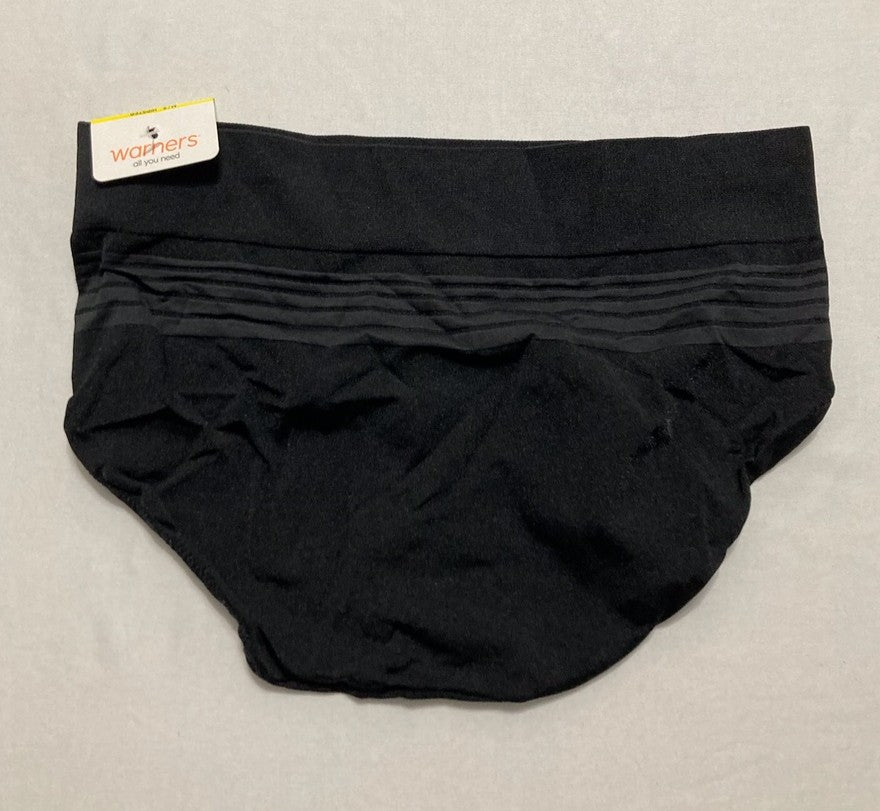 WARNER'S Dig-Free Comfort Waist Smooth and Seamless Hipster BLACK M