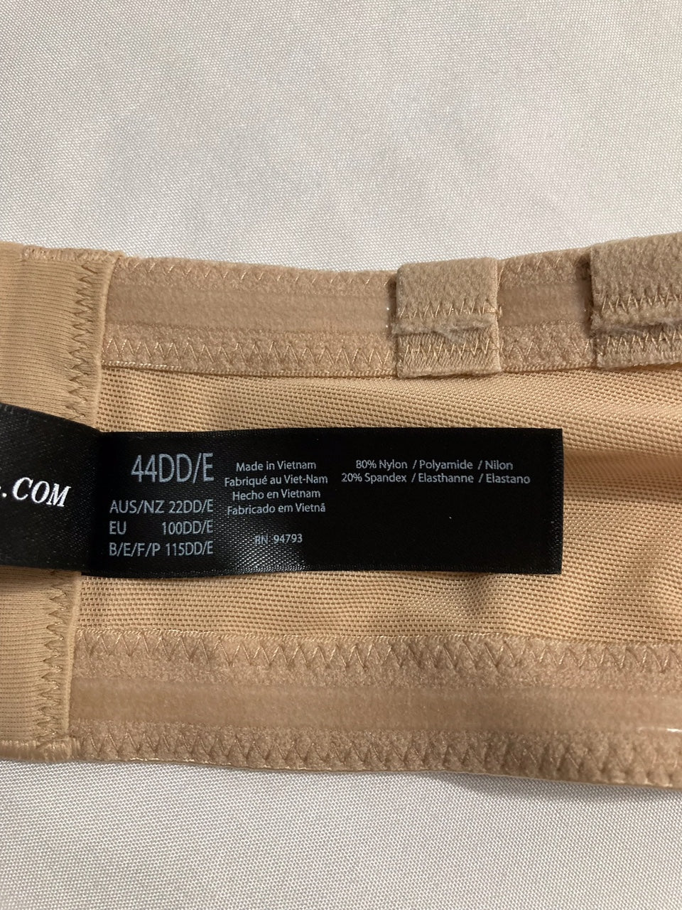 DOMINIQUE Bella Seamless Hidden Underwire Strapless Bra MOCHA 44DD