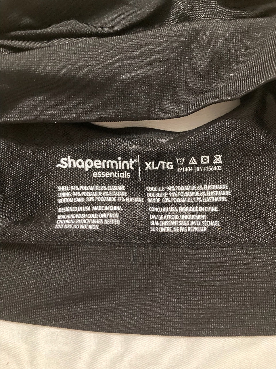 SHAPERMINT Essentials Everyday Throw-On Wireles BLACK XL