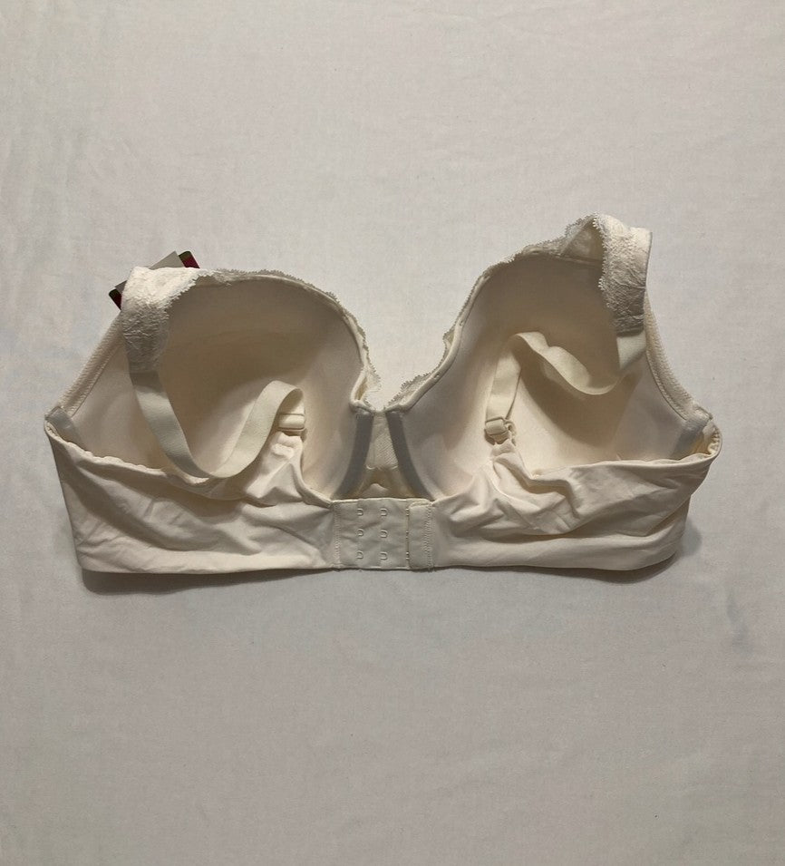 OLGA Plus Size Cloud 9 Underwire Contour Lace Bra WHITE 40C