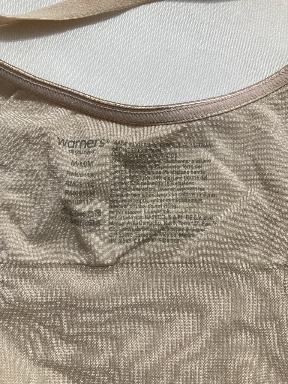 WARNER'S Seamless Stretch Wireless Lightly Lined Convertible BUTTERSCOTH M