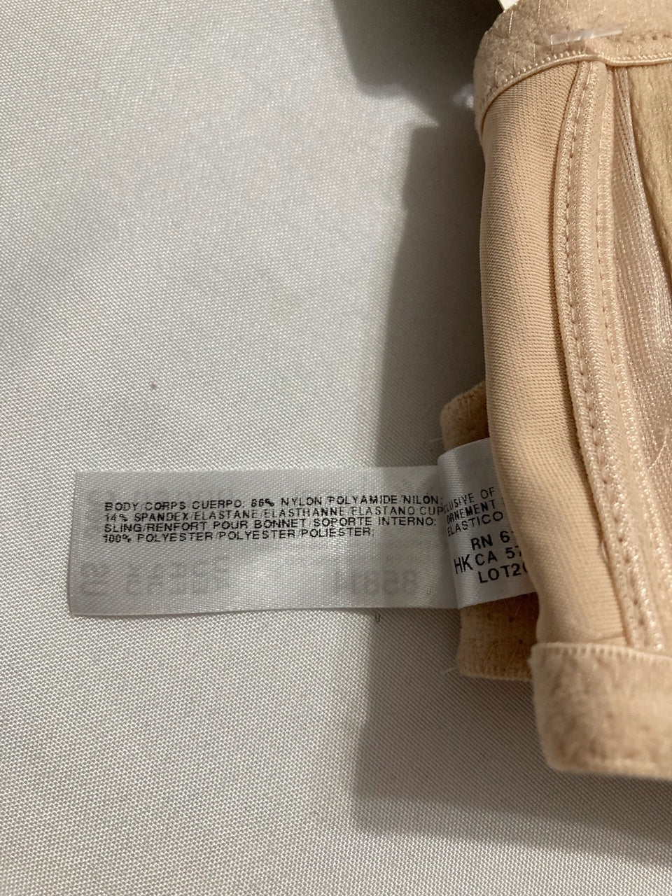 WACOAL Bodysuede Ultra Full Figure Seamless Underwire Bra BEIGE 36C