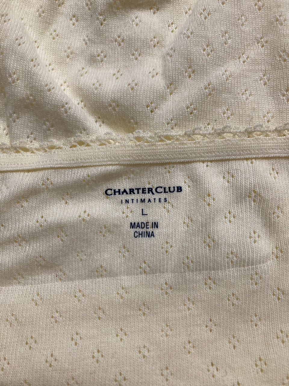 CHARTER CLUB Everyday Cotton Bikini Underwear LEMON ICY L