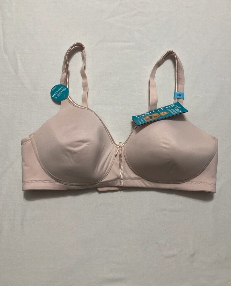 VANITY FAIR Bra with 2-Way Convertible Strap Body Caress Full Coverage PINK 38C