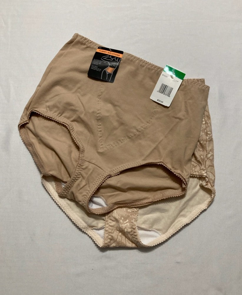 BALI Shapewear Brief Light Control Smoothing Tummy Control 2-Pack NUDE L