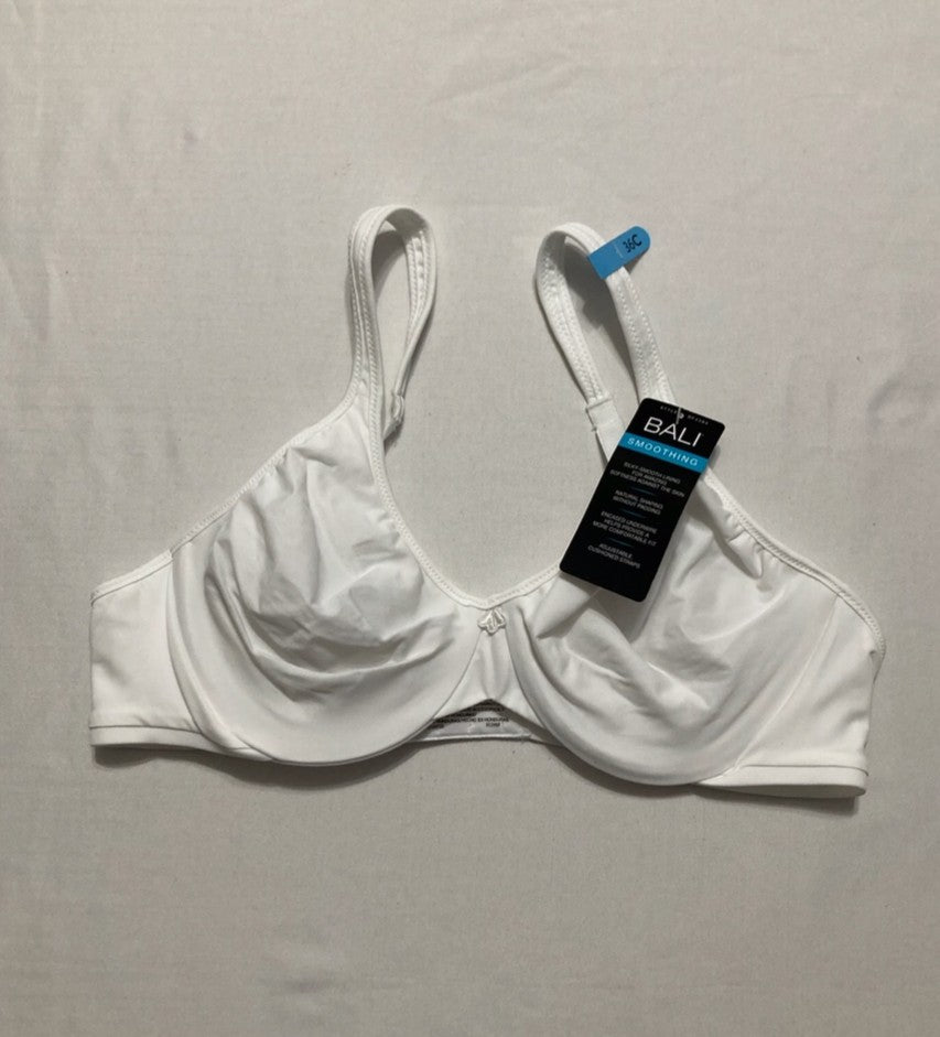 BALI Passion for Comfort Underwire Bra WHITE 36C