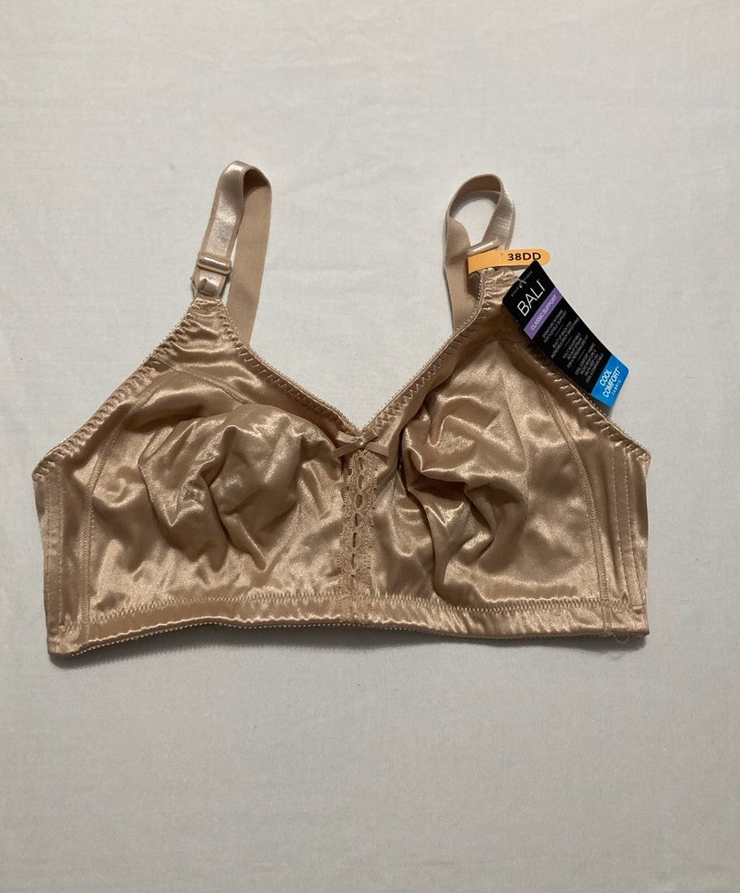BALI Double Support Wireless Comfortsoft Full-coverage Wirefree Bra WHITE 38DD