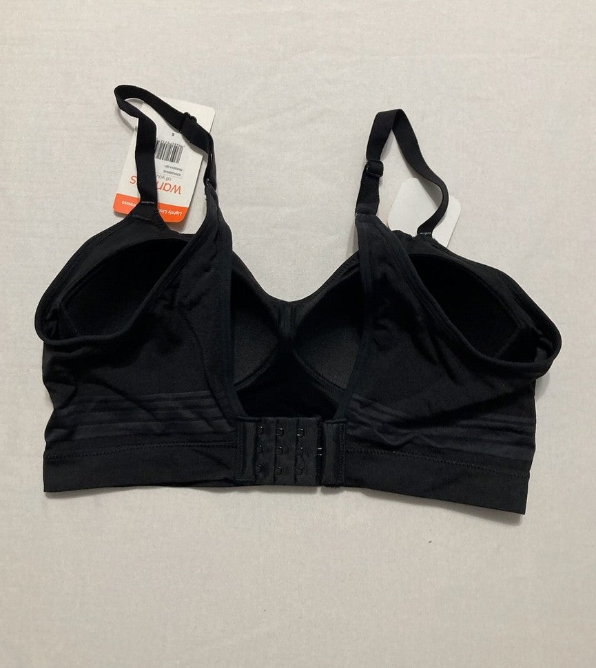 WARNER'S Easy Does It Allover Smoothing Seamless Longline Bra BLACK S