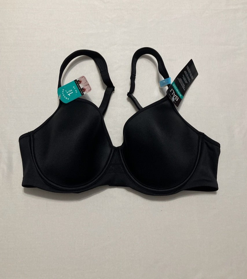 BALI One Smooth U Ultra Light Minimizer Underwire Bra BLACK 38C