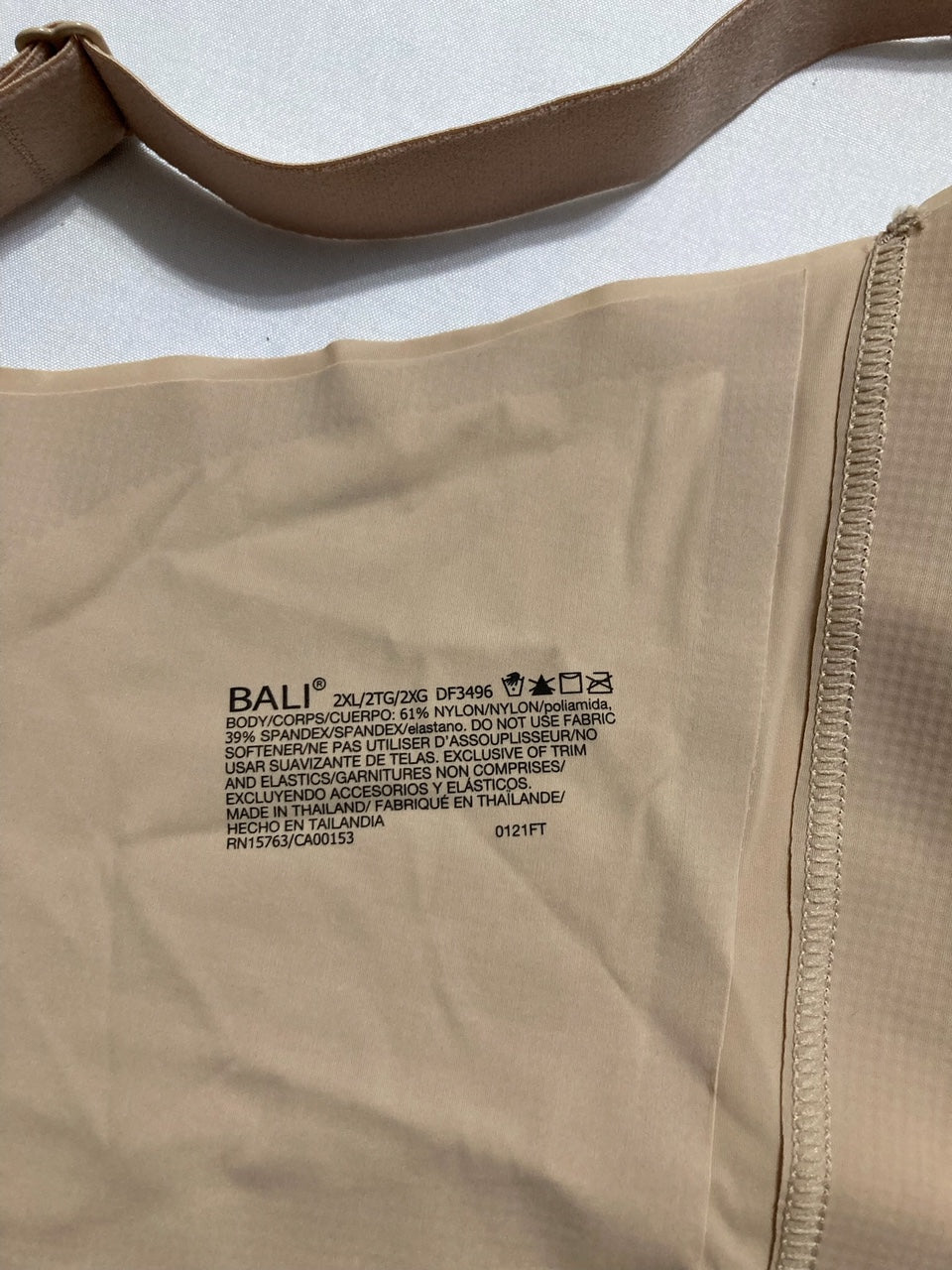 BALI Revolution Wireless Bra Full-Coverage Wireless Bra NUDE 2XL