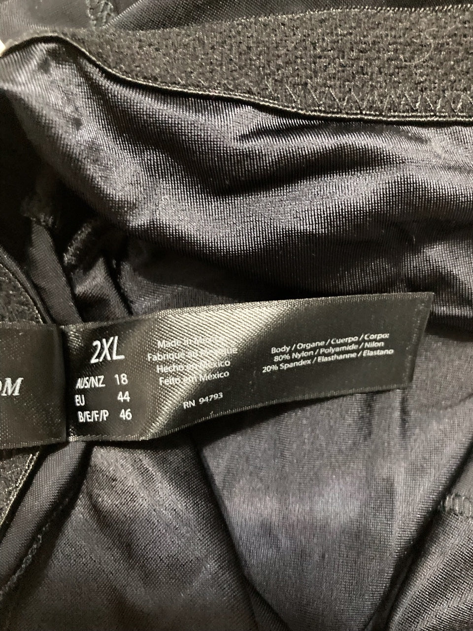 DOMINIQUE Claire Medium Control Bodysuit BLACK 2XL