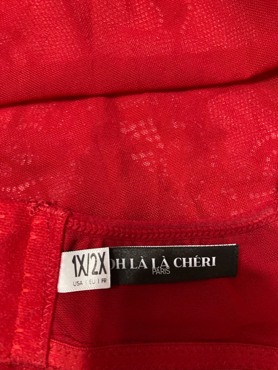 OH LA LA CHERI Plus Size Valentine RED 1X/2X