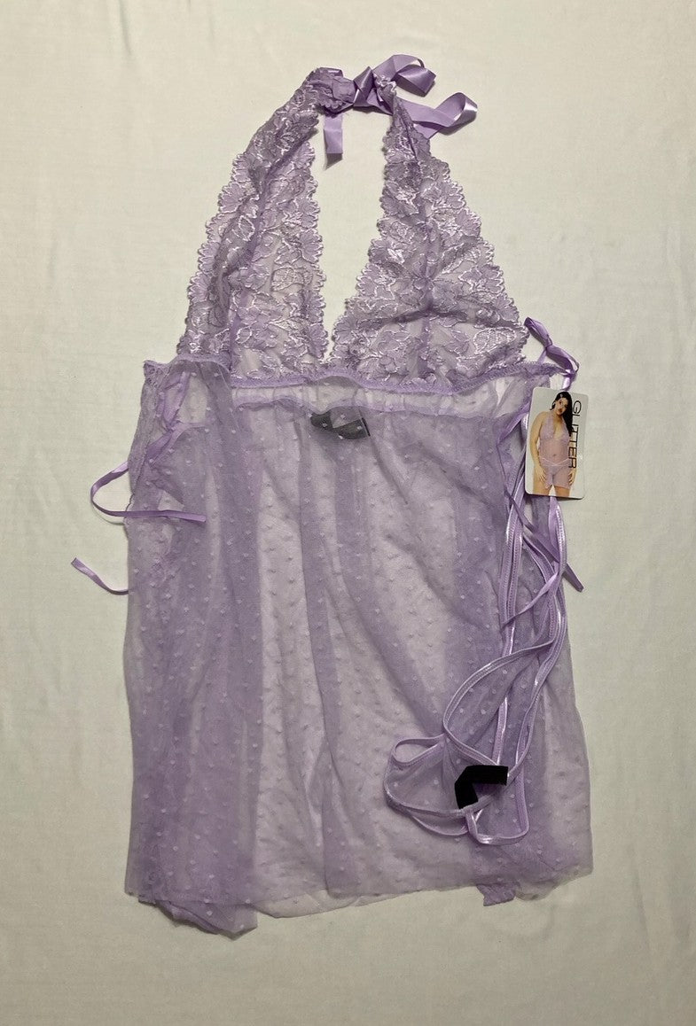 GLITTER Rachelle Babydoll LILAC 2X