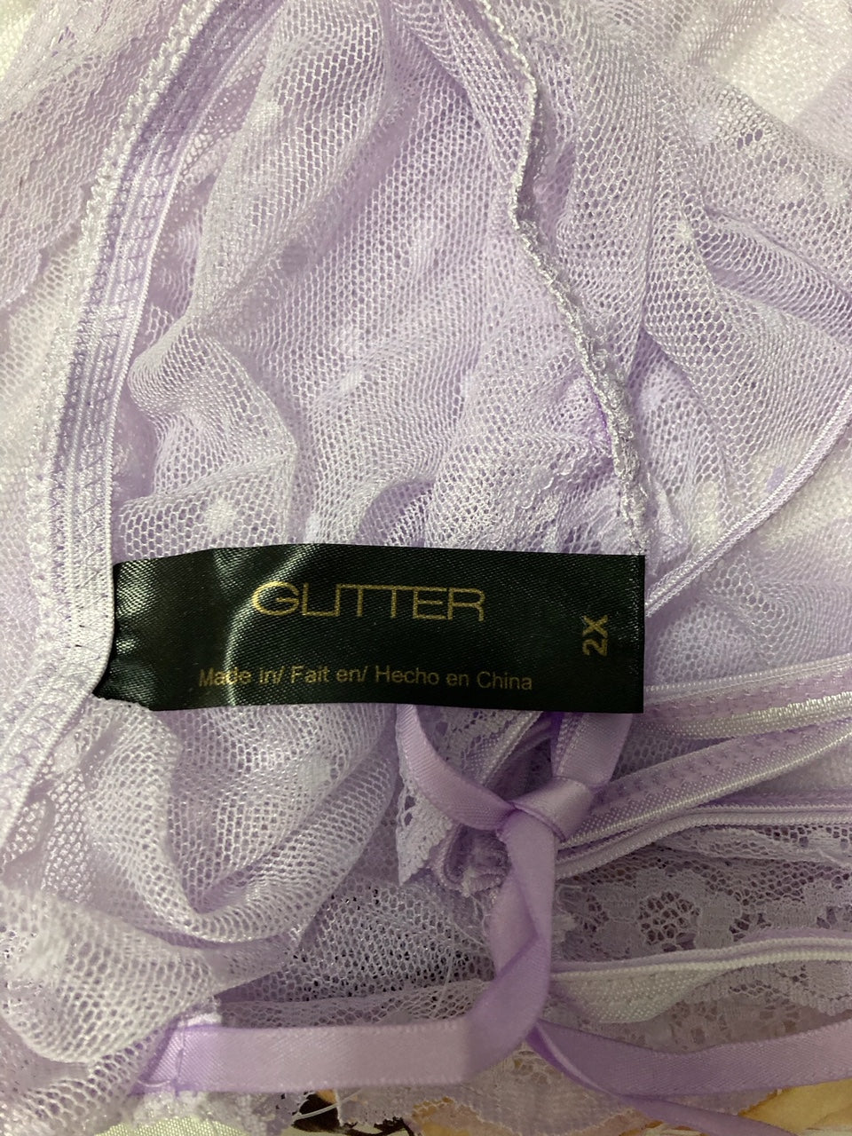 GLITTER Rachelle Babydoll LILAC 2X