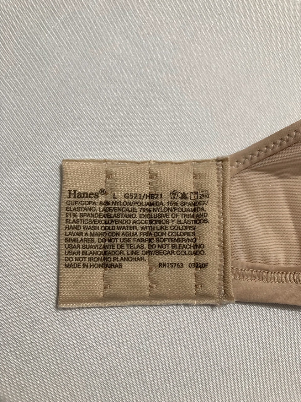 HANES Light Wireless T-Shirt Bra with ComfortFlex BEIGE L