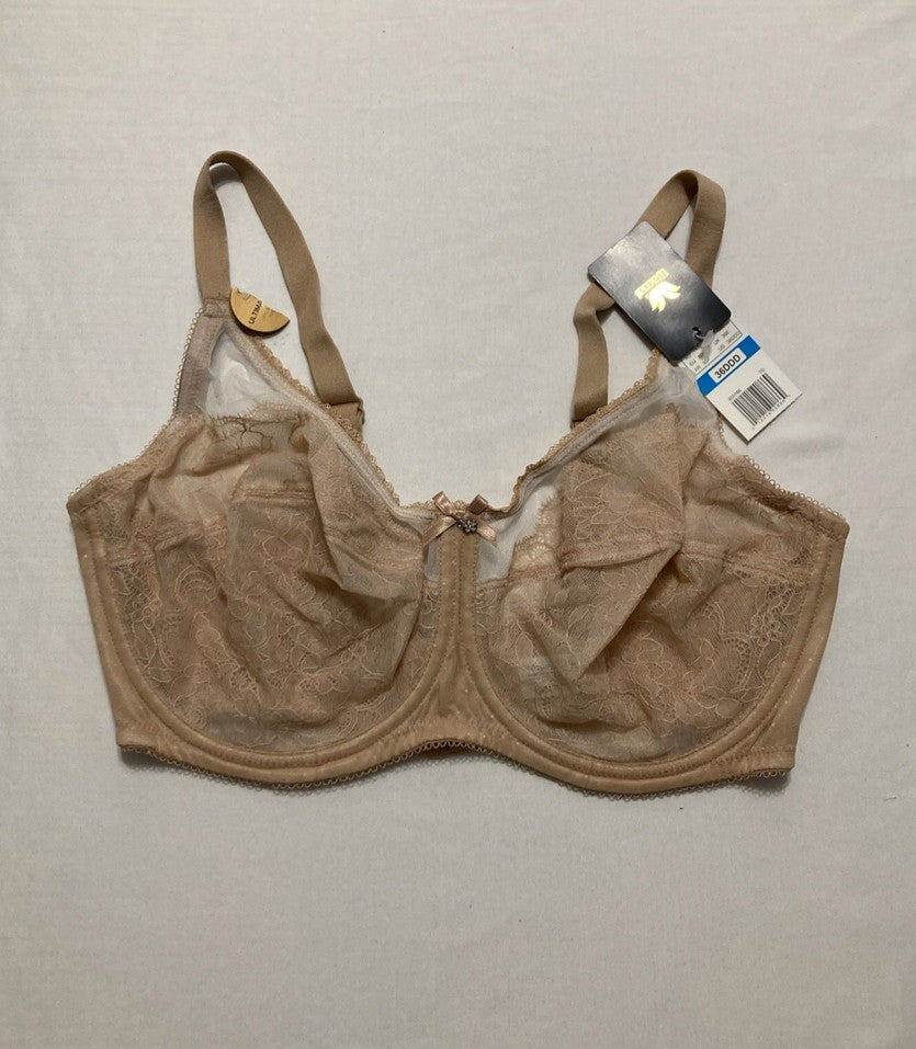 WACOAL Retro Chic Full Figure Underwire Bra BEIGE 36DDD