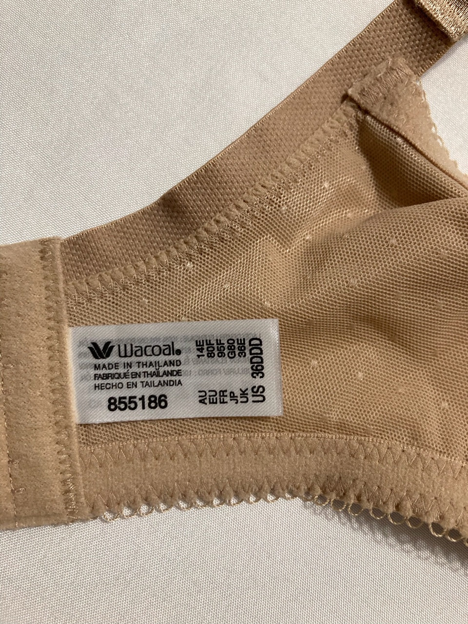 WACOAL Retro Chic Full Figure Underwire Bra BEIGE 36DDD