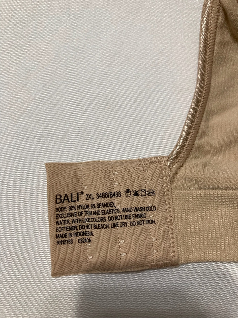 BALI Comfort Revolution Wireless Bra ComfortFlex Fit Full-Coverage Bra NUDE 2XL