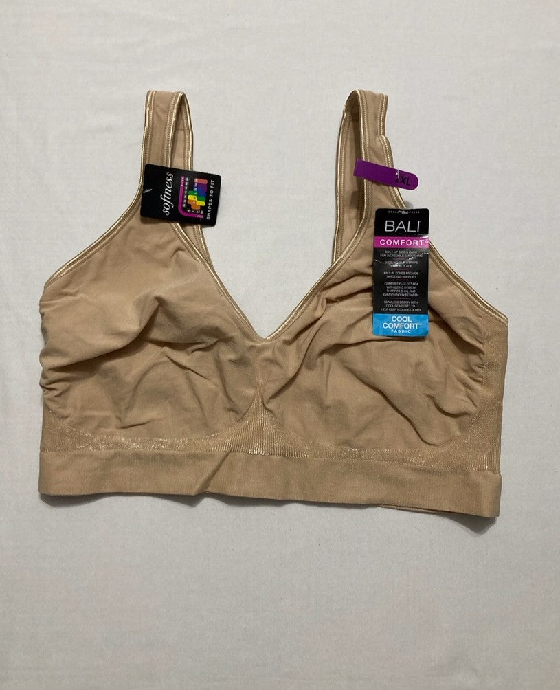 BALI Wireless Bra Comfort Revolution Seamless T-Shirt BEIGE 2XL