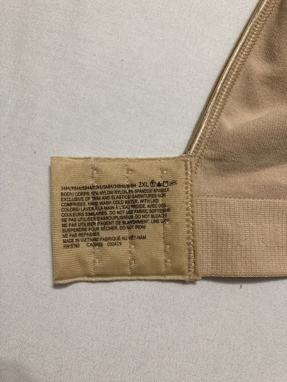 BALI Wireless Bra Comfort Revolution Seamless T-Shirt BEIGE 2XL