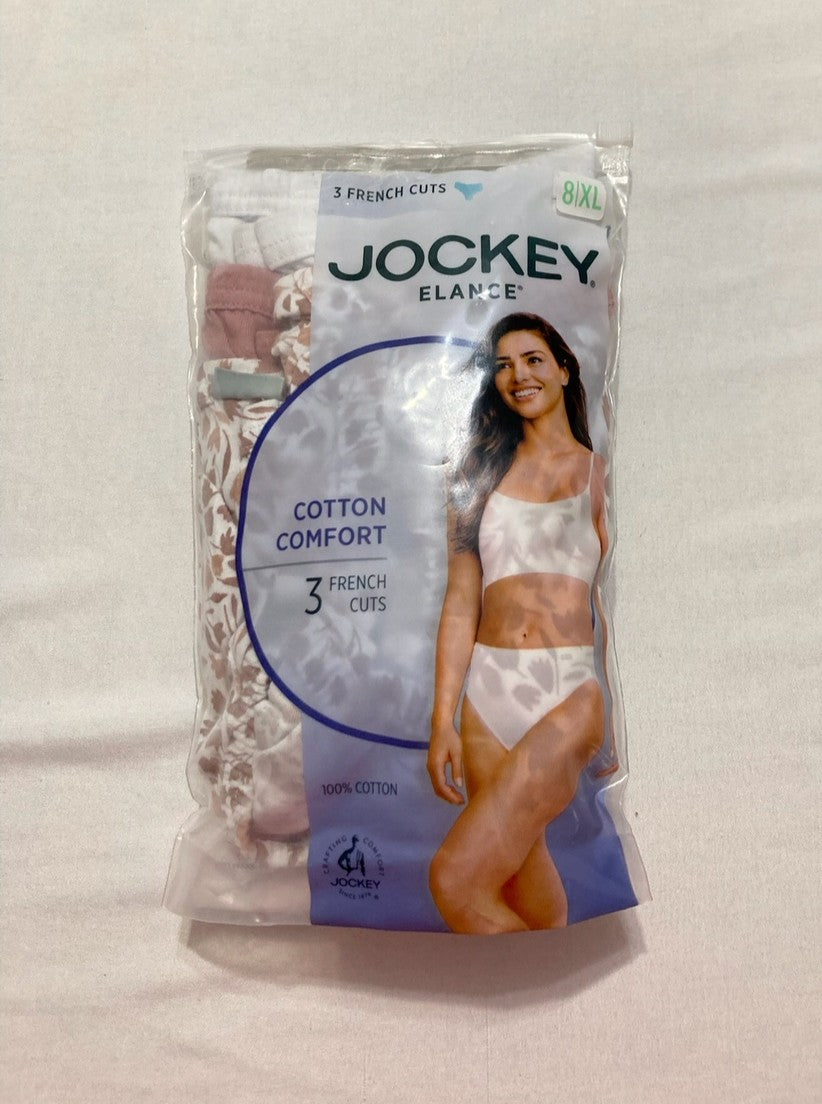 JOCKEY Underwear Plus Size Elance French Cut - 3 Pack MULTICOLOR 8