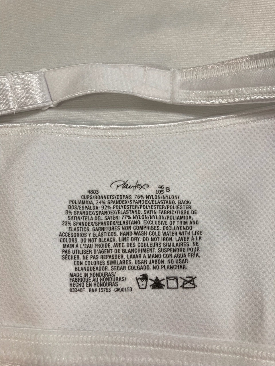 PLAYTEX Wireless Bra 18 Hour Plus-Size T-Shirt Bras Available WHITE 46B