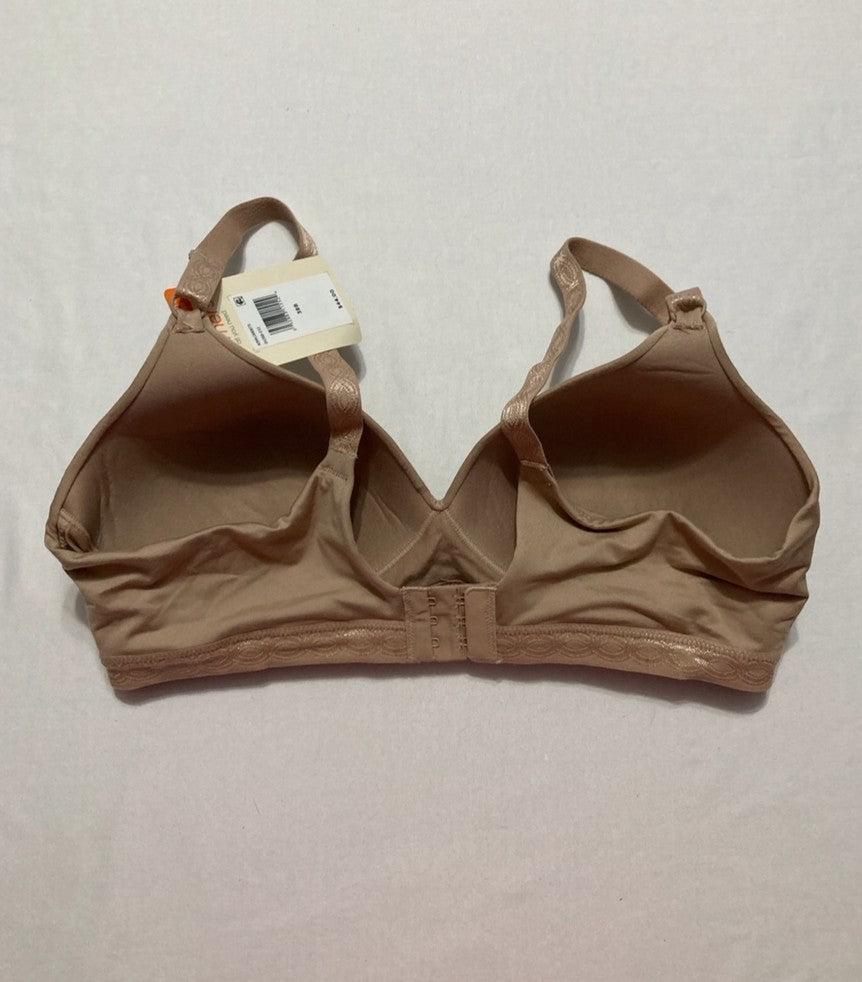 WARNER'S Cloud 9 Super Soft Wireless Lined Comfort Bra TOASTED ALMOND 38B