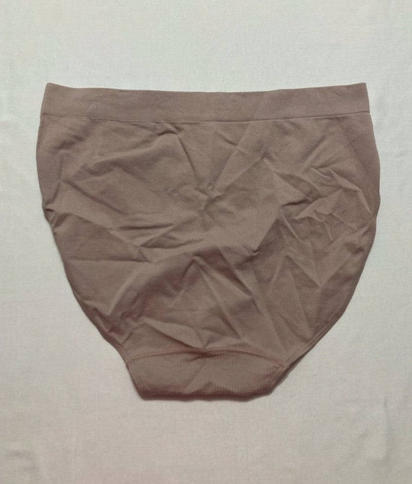 BALI One Smooth U All-Over Smoothing Hi Cut Brief Underwear NUDE 2XL