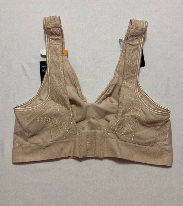 BALI Wireless Bra Comfort Revolution Seamless T-Shirt ALMOND S