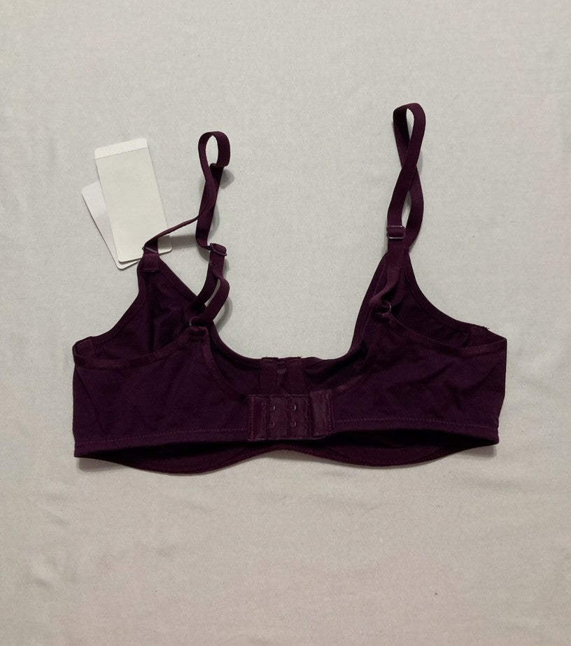 B.TEMPT`D Cotton to a Tee Underwire Bra PURPLE 32C