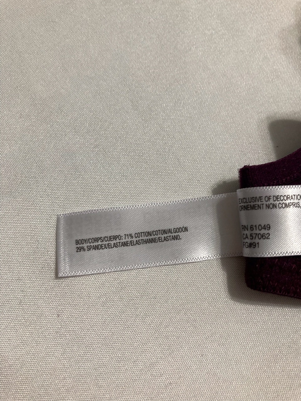 B.TEMPT`D Cotton to a Tee Underwire Bra PURPLE 32C