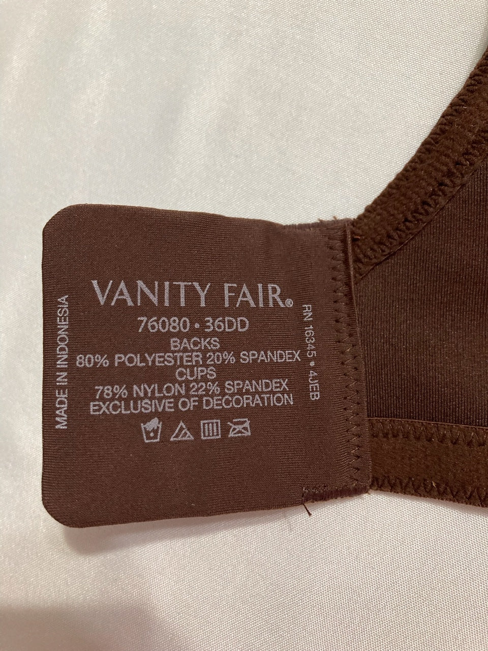 VANITY FAIR Beauty Back Smoothing Minimizer Bra CAPUCCINO 36DD